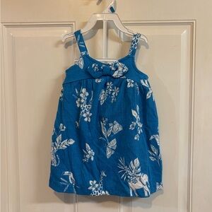 NWT 24M Carter's Blue/White Tropical/Safari Crinkle Jersey 2 Piece outfit. RT 32